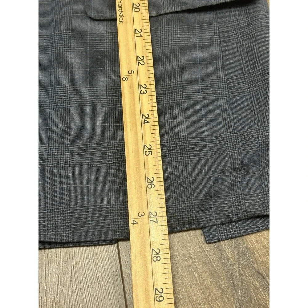 J Crew Blazer Mens 36S Ludlow Baird Mcnutt Linen Blend Unstructured Windowpane